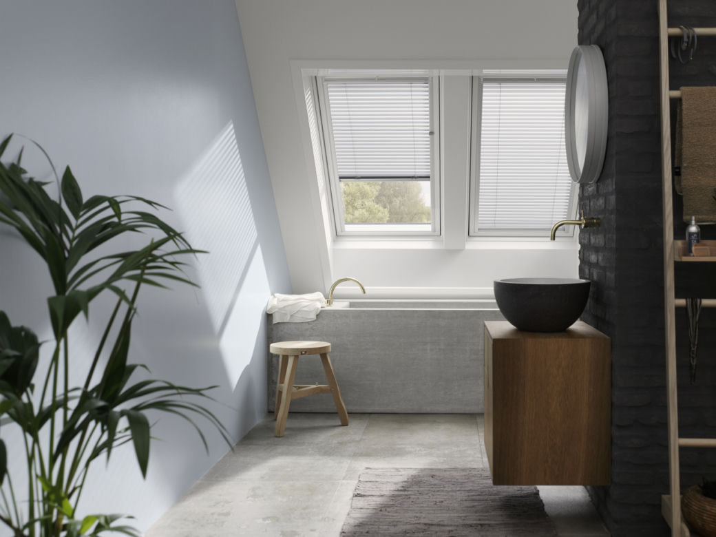 Łazienka na poddaszu Velux