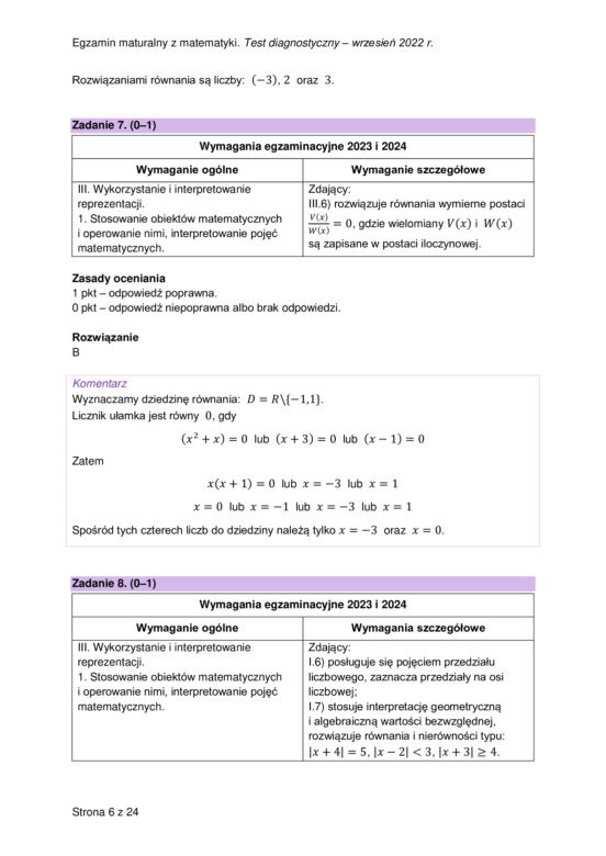 Matura próbna 2023: Matematyka. Oficjalne odpowiedzi CKE