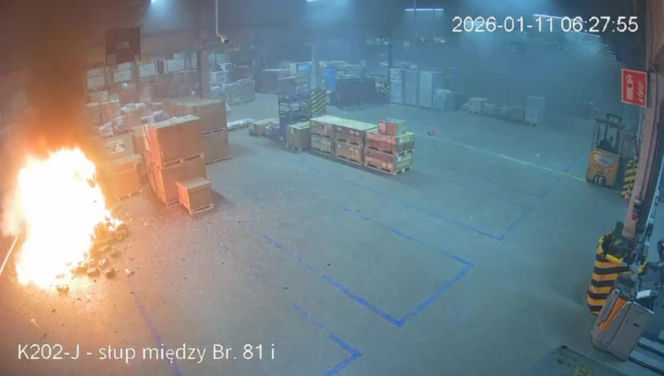 Tak wybuchł pożar, który pochłonął milion złotych