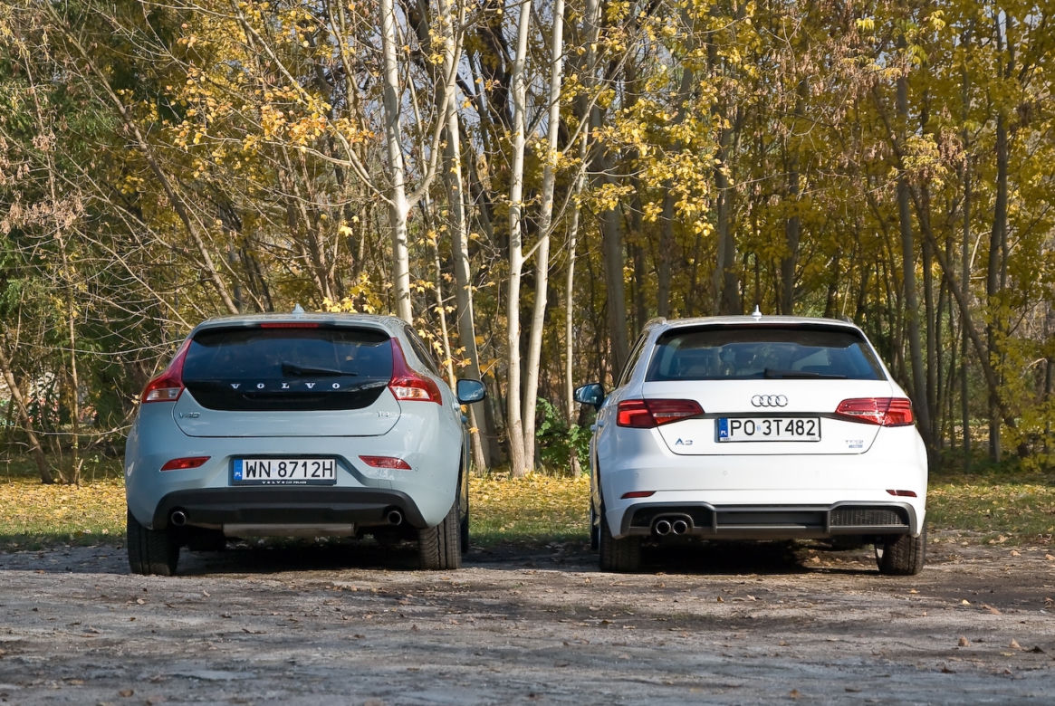 Audi A3 Sportback 1.4 TFSI vs. Volvo V40 T4 Geartronic