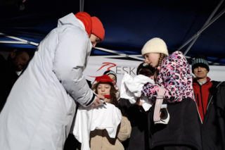 Powitanie Kacpra Tomasiaka w Bystrej 18.02.2026