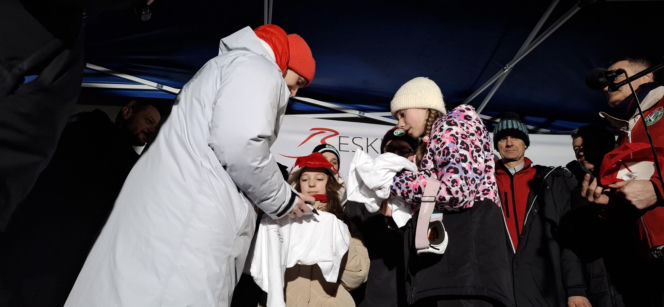 Powitanie Kacpra Tomasiaka w Bystrej 18.02.2026