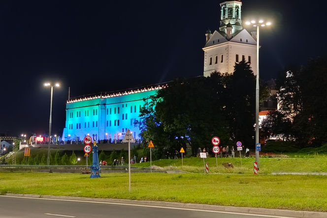 Nowa iluminacja Zamku Książąt Pomorskich w Szczecinie