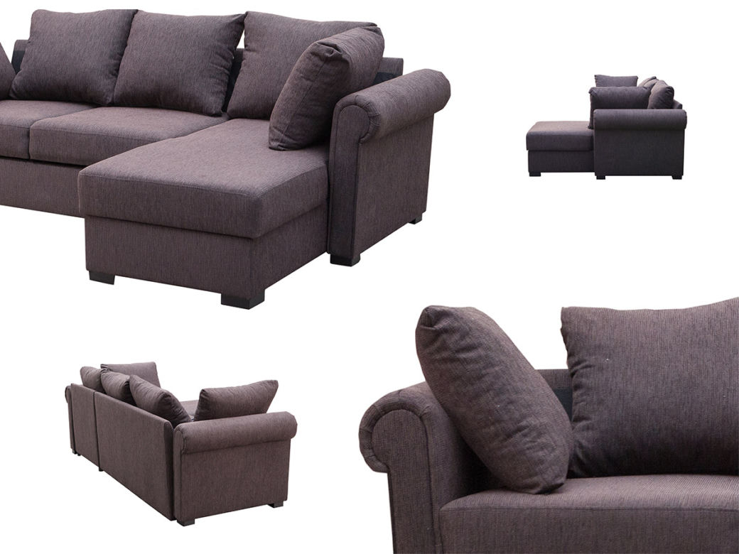 Szara sofa do salonu: szare meble tapicerowane
