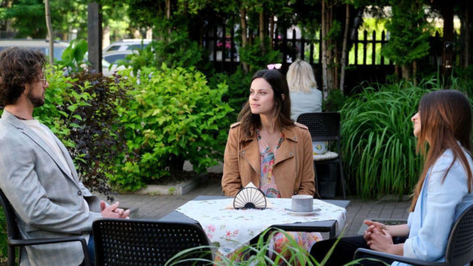 M jak miłość odc.1896. Mariusz (Mateusz Mosiewicz), Kasia (Paulina Lasota), Anka Sokołowska (Katarzyna Russ)