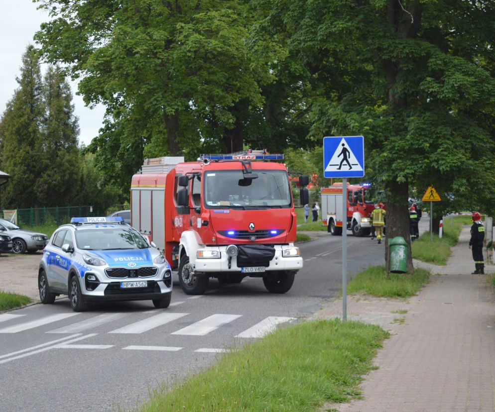 Alarm bombowy w Łobzie