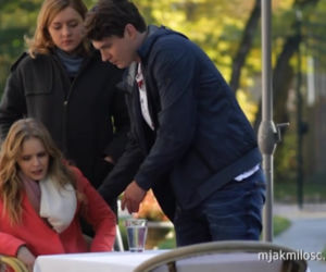 M jak miłość, Justyna (Olga Kalicka), Janek (Tomas Kollarik), Ula (Iga Krefft)