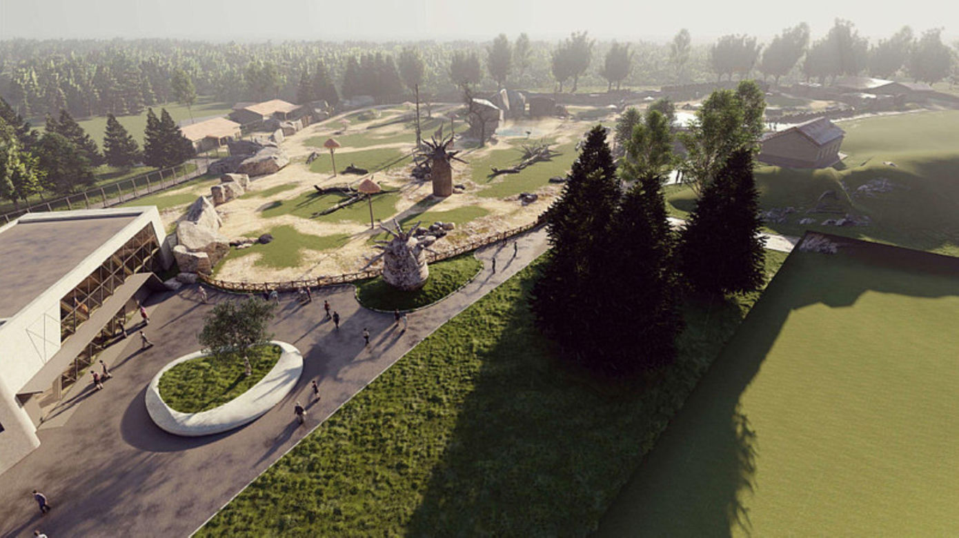 Nowy wybieg afrykański w Warszawskim ZOO - koncepcja architektoniczna