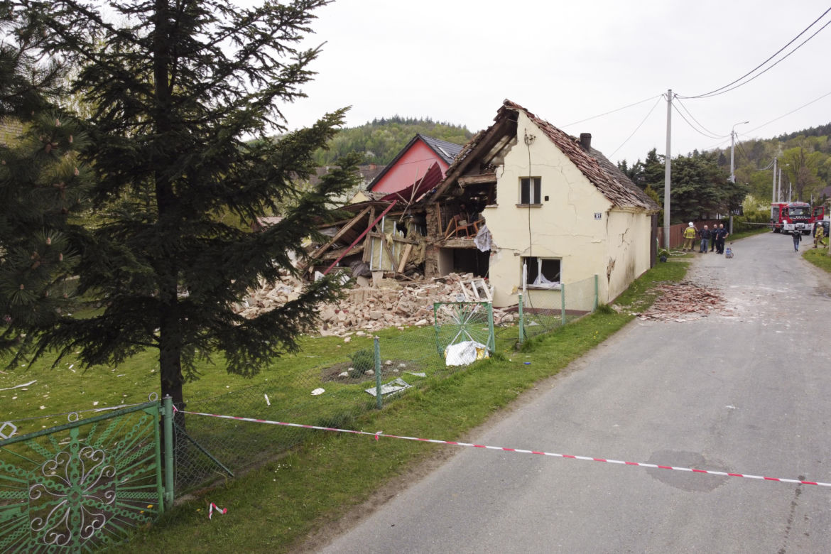 Gruzowisko zamiast domu. Straszny widok w Ożarach 