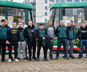 Tramwaj MPK pomalowany w barwy Śląska Wrocław