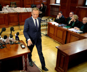 Donald Tusk zeznaje w procesie Tomasza Arabskiego