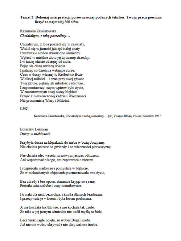 Matura 2019 - język polski. Arkusze CKE - poziom rozszerzony 