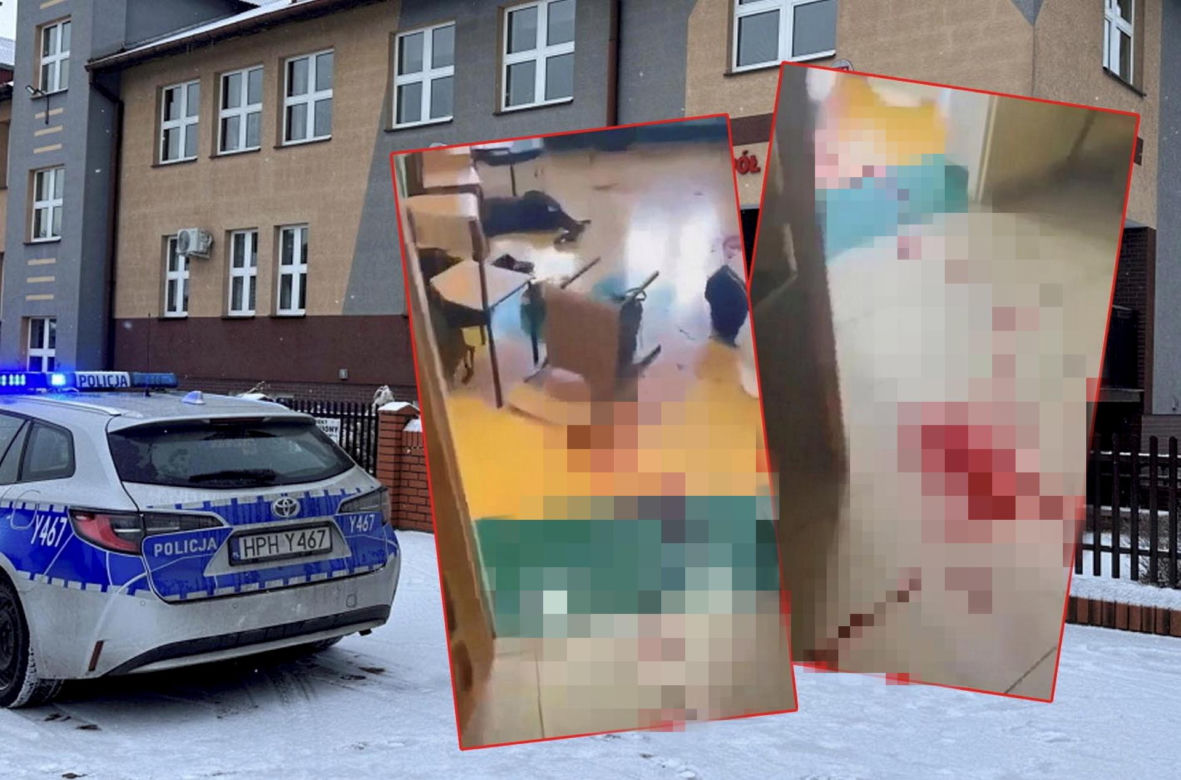 Atak nożownika w Zespole Szkół Powiatowych w Kadzidle