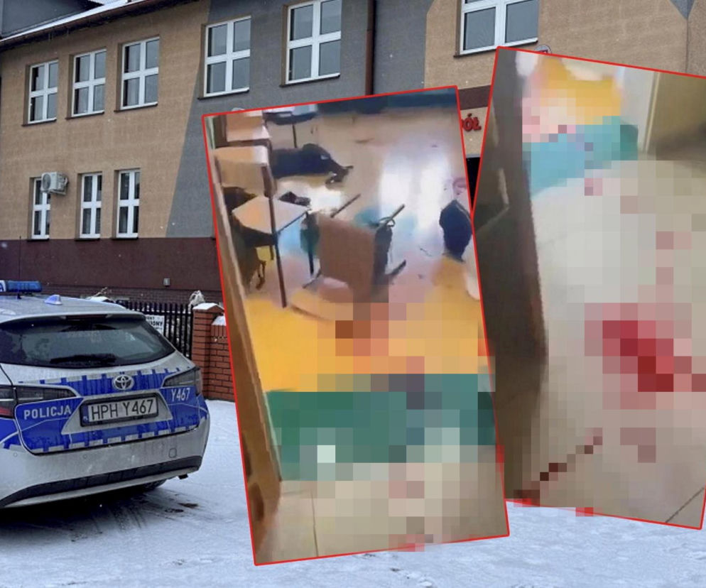 Brutalny atak nożownika w szkole. Albert G. dźgał rówieśników na oślep