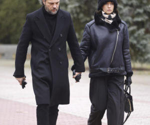 Barbara Wrzesińska na pogrzebie Agnieszki Maciąg