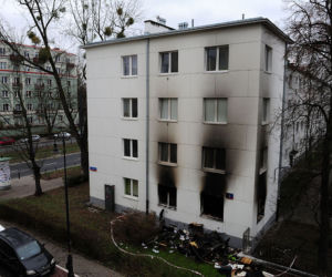 Pożar mieszkania na Sarbiewskiego