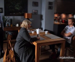 M jak miłość odcinek 1418, Marta (Dominika Ostałowska), Andrzej (Krystian Wieczorek), Łukasz (Jakub Józefowicz)
