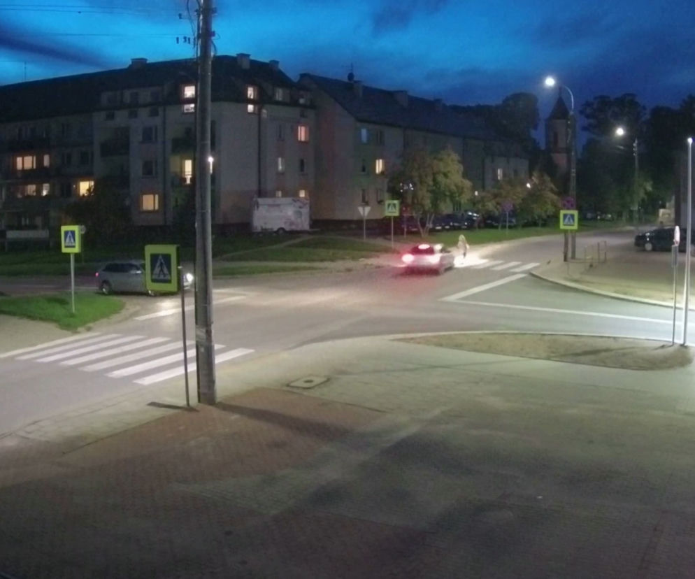 Sejny. Potrącenie na przejściu dla pieszych na ulicy Zawadzkiego