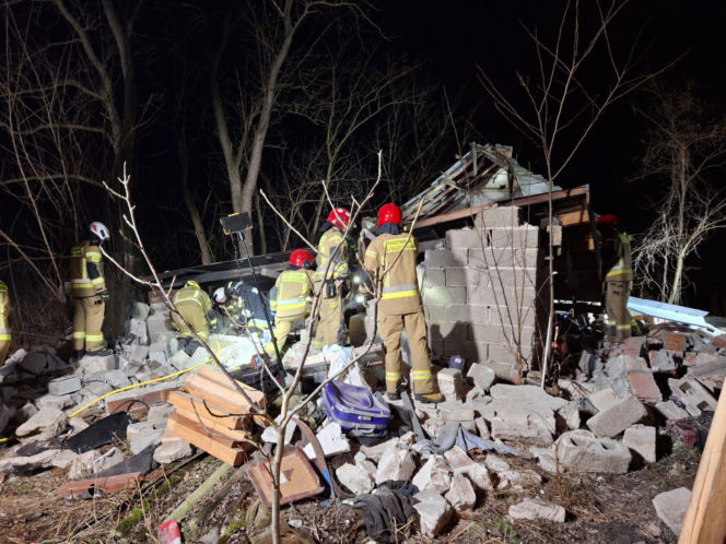 Zawalenie się domu pod Zgierzem