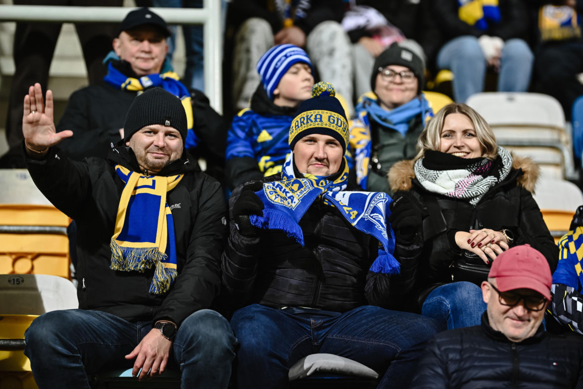 Arka Gdynia - Lech Poznań: Zdjęcia kibiców z meczu 15. kolejki PKO BP Ekstraklasy