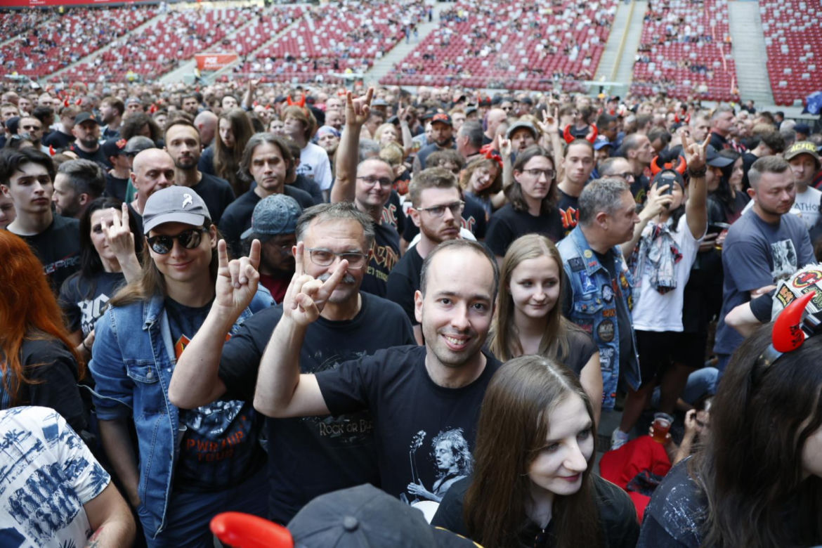 Koncert AC/DC w Warszawie (4.07.2025) - część pierwsza. Organizatorem koncertu jest Live Nation
