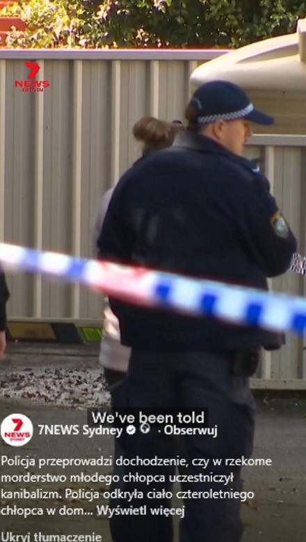 Matka zjadła 4-letnie dziecko?! Szokująca relacja policji