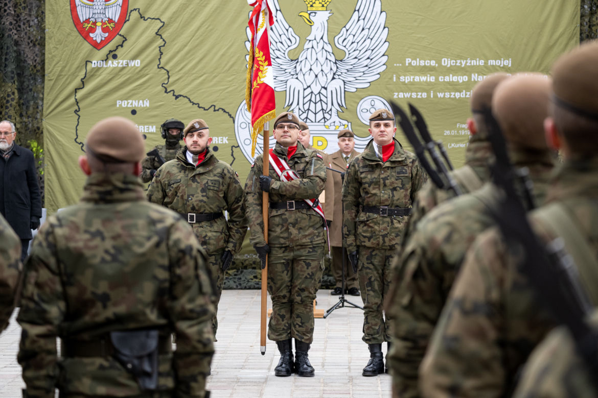 Przysięga terytorialsów w Poznaniu