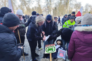 Protest przeciwko Strefie Czystego Transportu