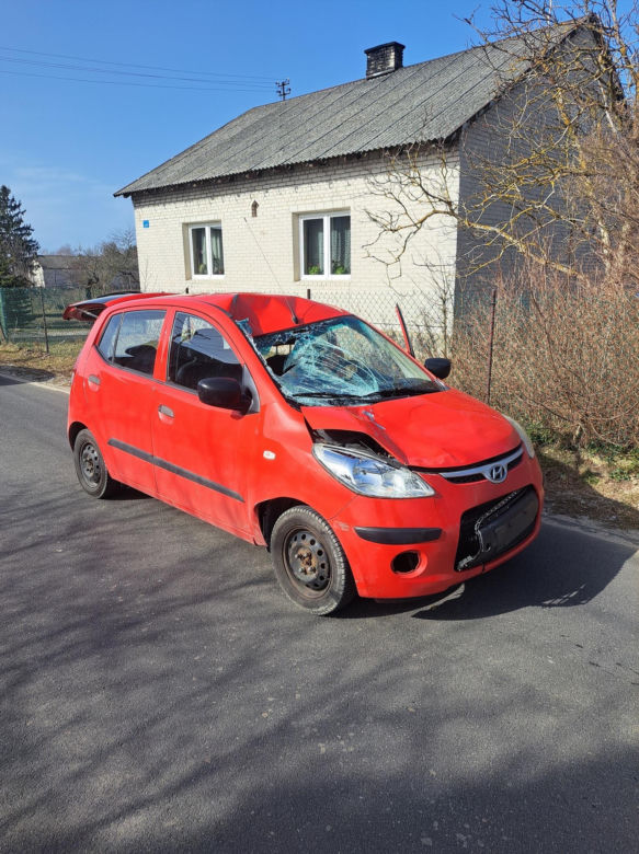 Wypadek z udziałem rowerzysty