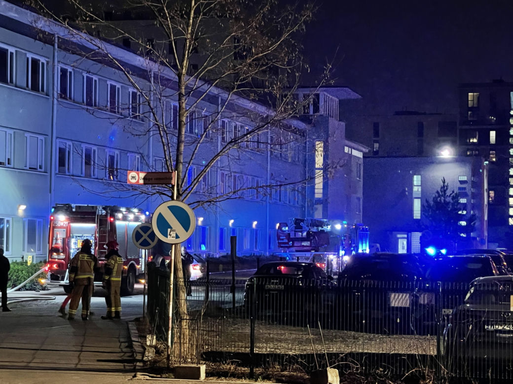 Pożar studia na Żoliborzu