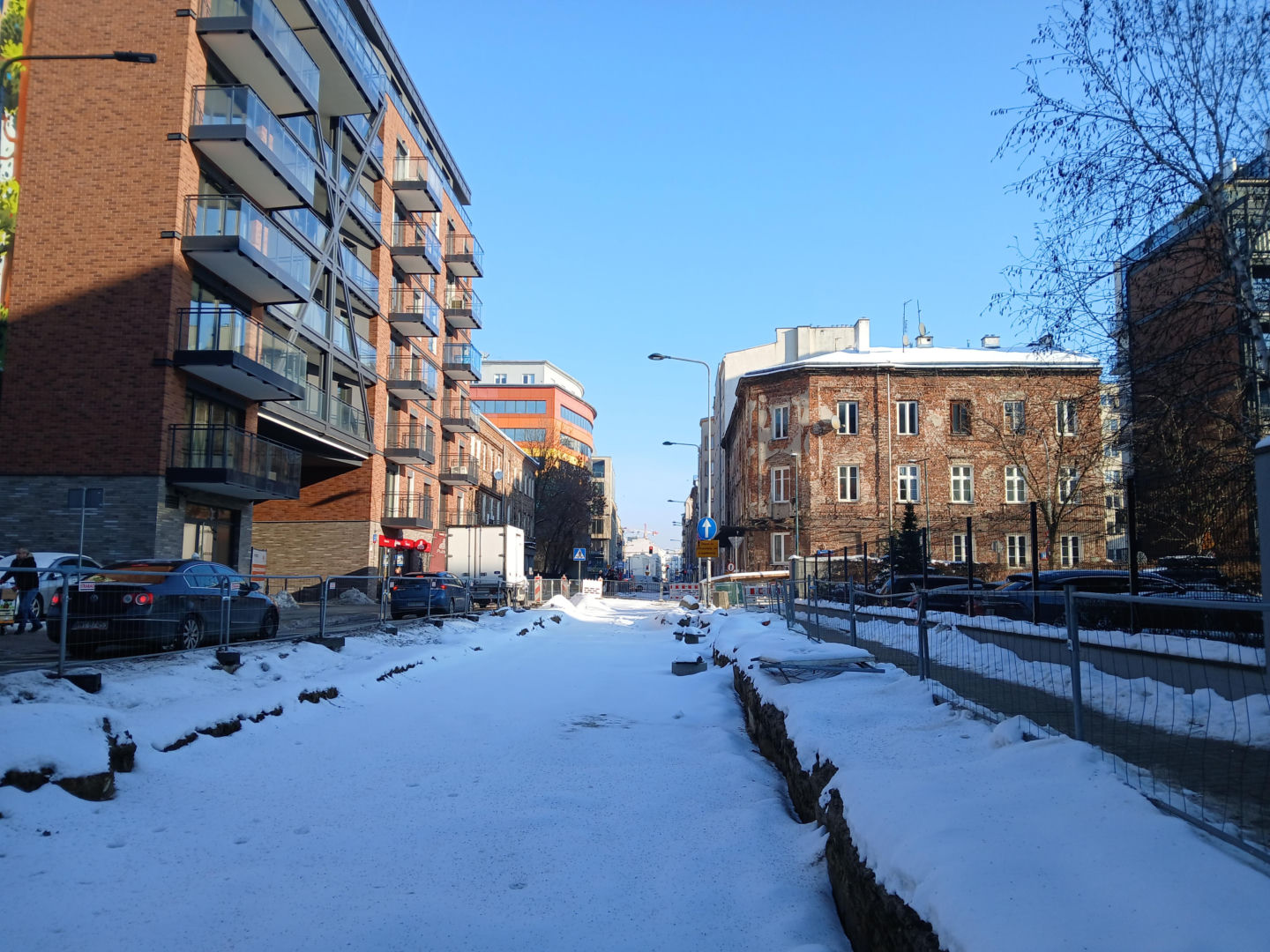 Przebudowa ul. Okrzei w Warszawie