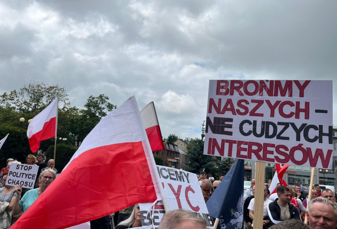 Protest Konfederacji w Siedlcach zgromadził ok. 600 osób