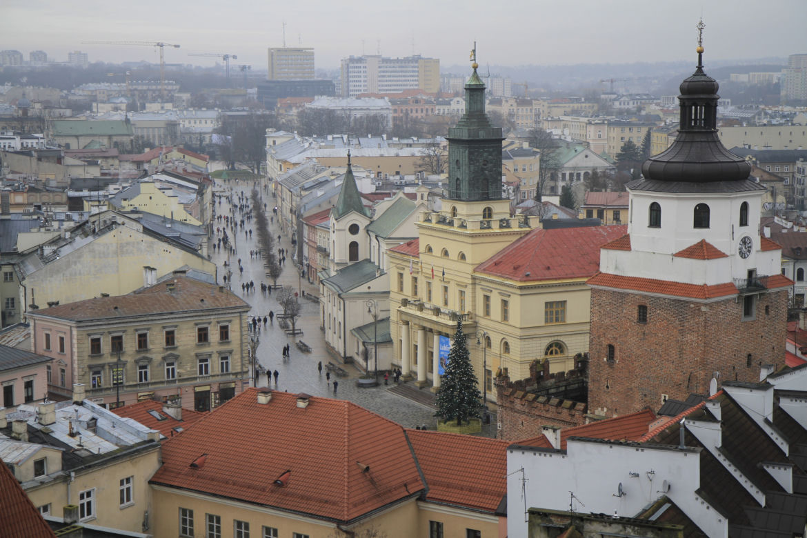 Panorama Lublina widziana z Wieży Trynitarskiej