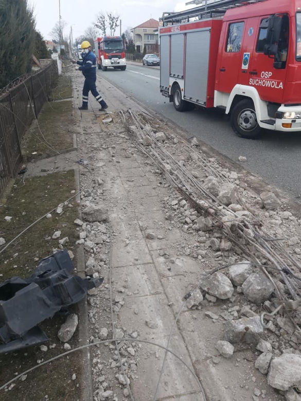 Śmiertelny wypadek w Suchowoli. Zginął kierowca ciężarówki [ZDJĘCIA]