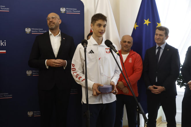 Kacper Tomasiak, Władimir Semirunnij i inni na spotkaniu u Ministra Sportu