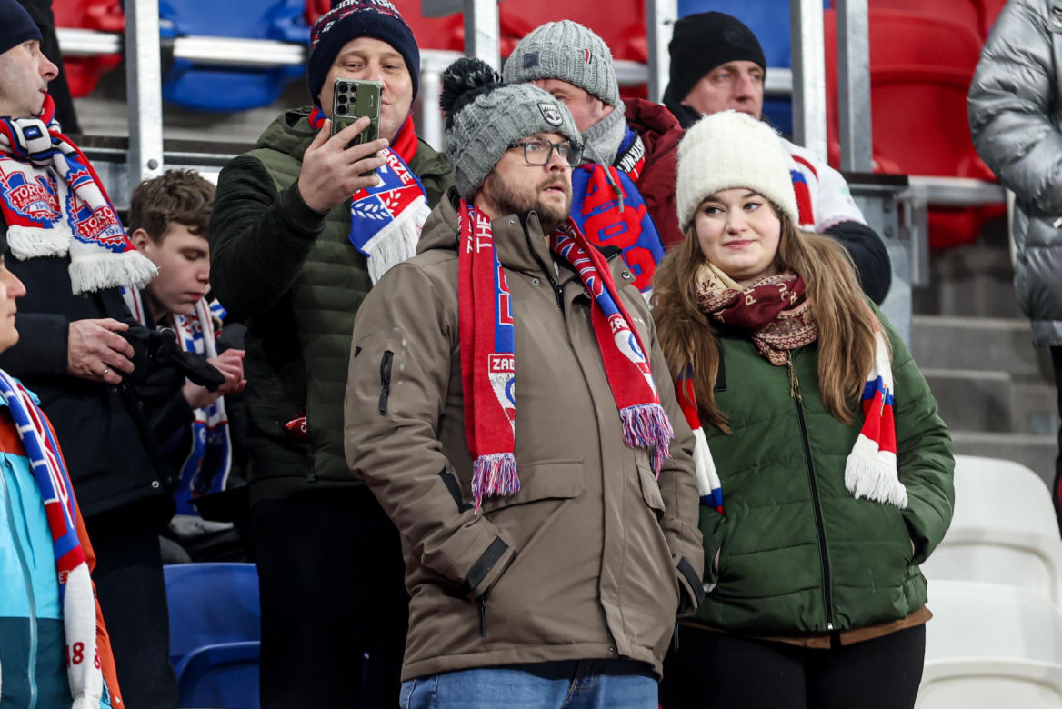 Górnik Zabrze - Pogoń Szczecin: Zdjęcia kibiców z meczu 22. kolejki PKO BP Ekstraklasy