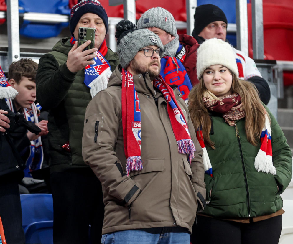 Górnik Zabrze - Pogoń Szczecin: Zdjęcia kibiców z meczu 22. kolejki PKO BP Ekstraklasy