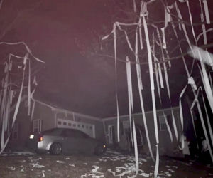 Owijali papierem toaletowym dom nauczyciela. Mężczyzna nie żyje