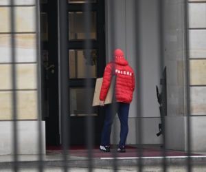 Kacper Tomasiak i skoczkowie u prezydenta