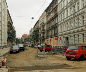 Przebudowa ulic w centrum Szczecina - marzec 2021