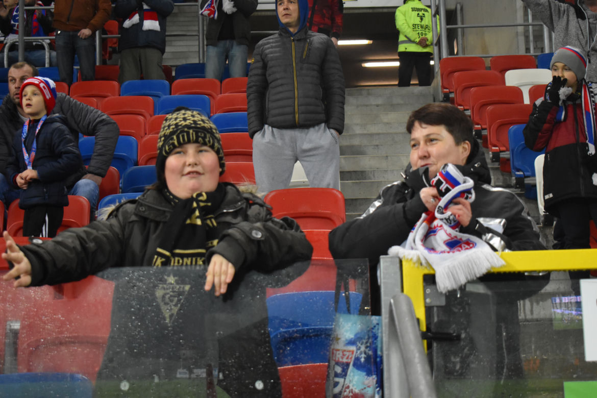 Górnik wygrywa wysoko na koniec roku. Jagiellonia pokonana na Arenie Zabrze [ZDJĘCIA KIBICÓW]