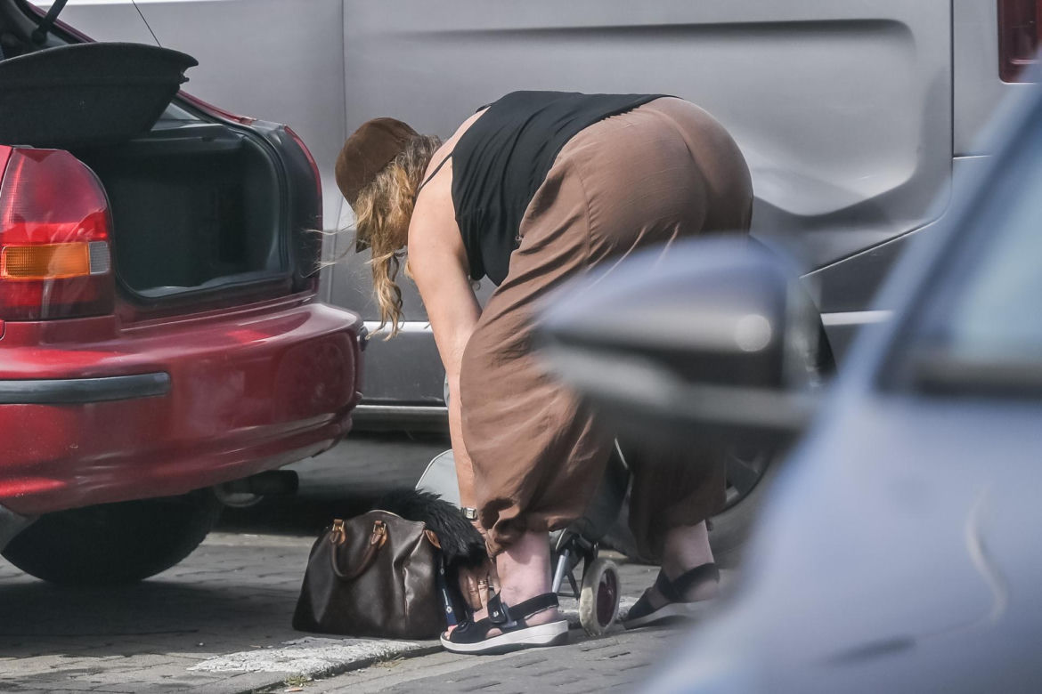 Agnieszka Perepeczko wystroiła się na bazar