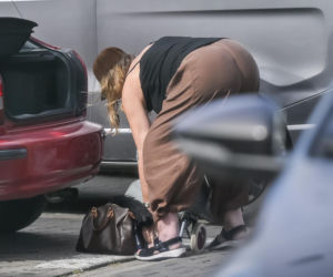Agnieszka Perepeczko wystroiła się na bazar