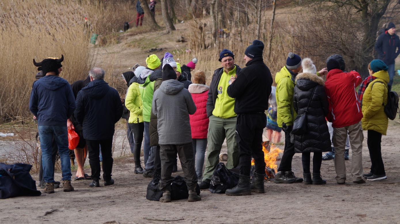 Zimna kąpiel morsów w podbydgoskich Pieckach [ZDJĘCIA]