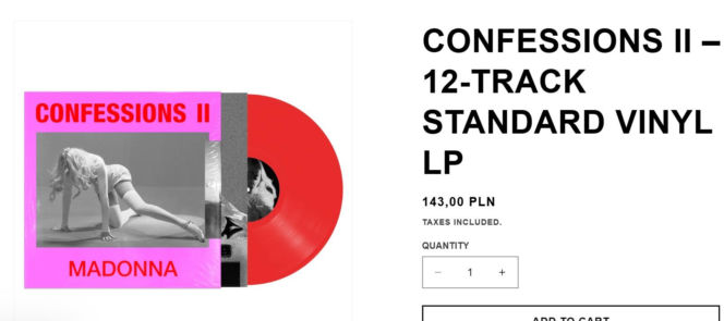 Nowa płyta Madonny to spory wydatek