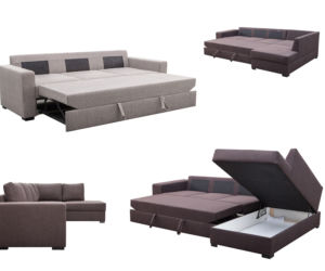 Szara sofa do salonu: szare meble tapicerowane