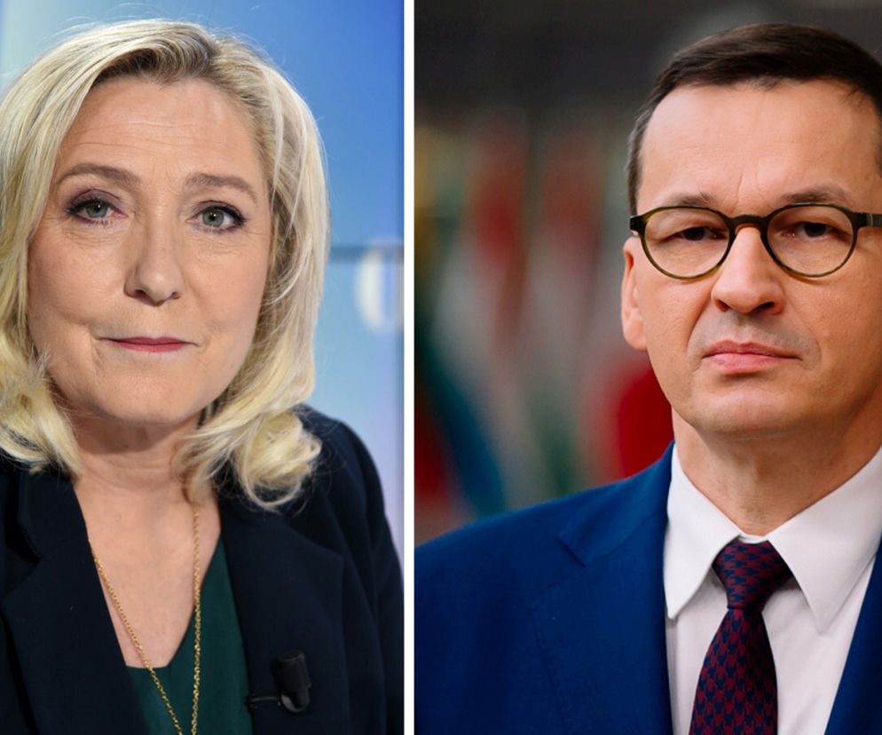  Marine Le Pen i Mateusz Morawiecki