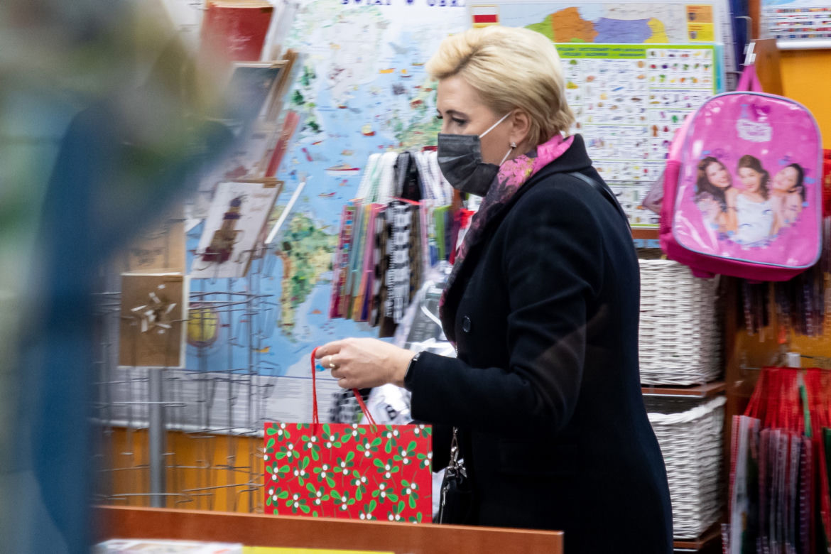 Andrzej Duda na przedświątecznych zakupach