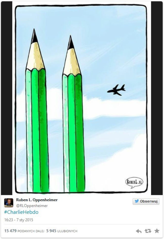  Atak terrorystyczny na Charlie Hebdo - rysunki satyryczne po ataku