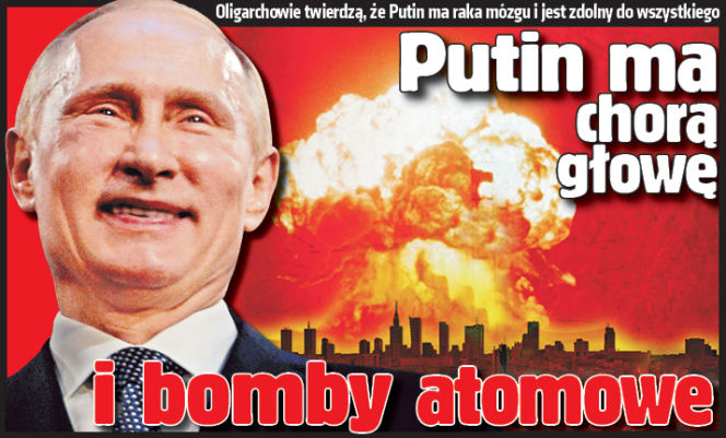 Putin ma chorą głowę